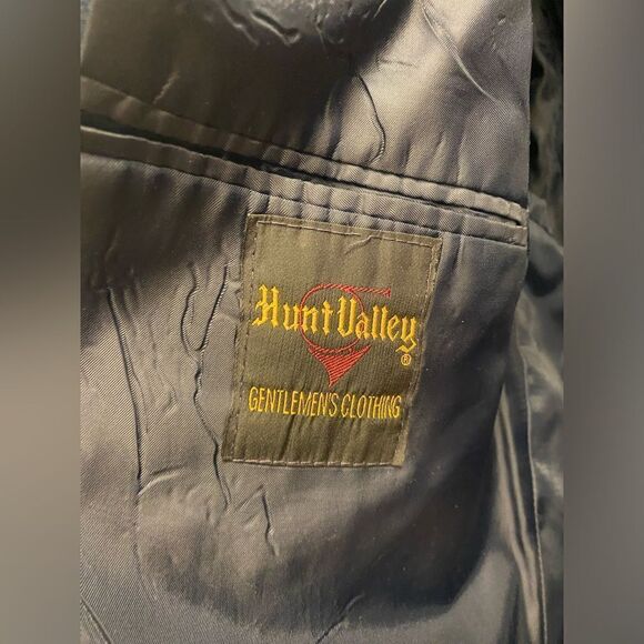 VTG Hunt Valley Mens 46 Long Blue Sports Coat - Picture 2 of 4